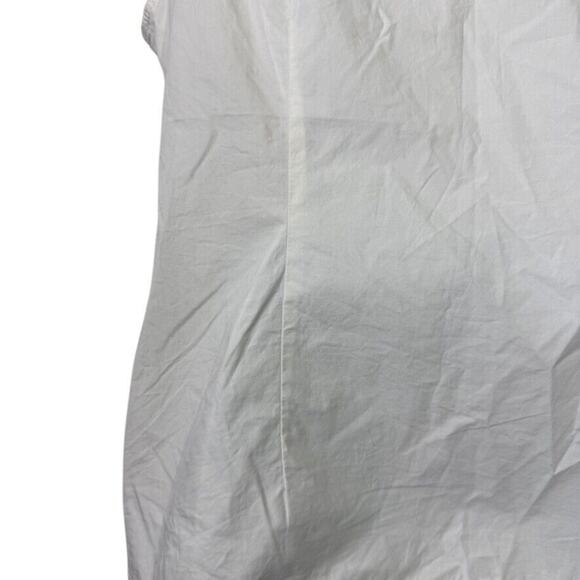 Talbots White Cotton Womens Sleeveless Top Beaded Rhinestones Colorful Shirt 12 - Picture 12 of 16